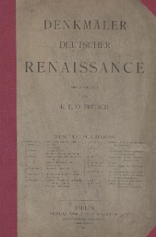 Denkmaler deutscher Renaissance